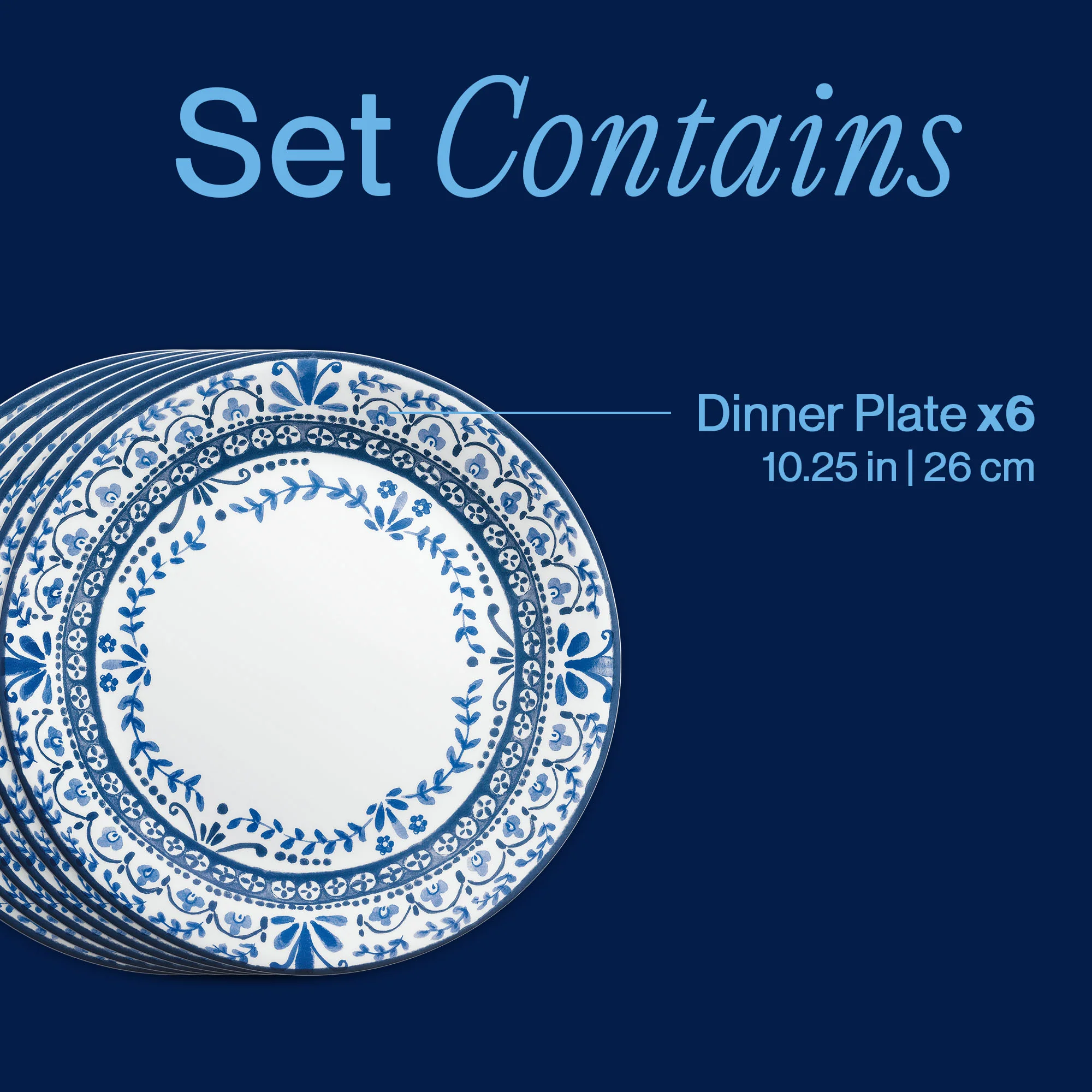 Corelle® Portofino 10.25" Dinner Plates, 6-pack - Image 3