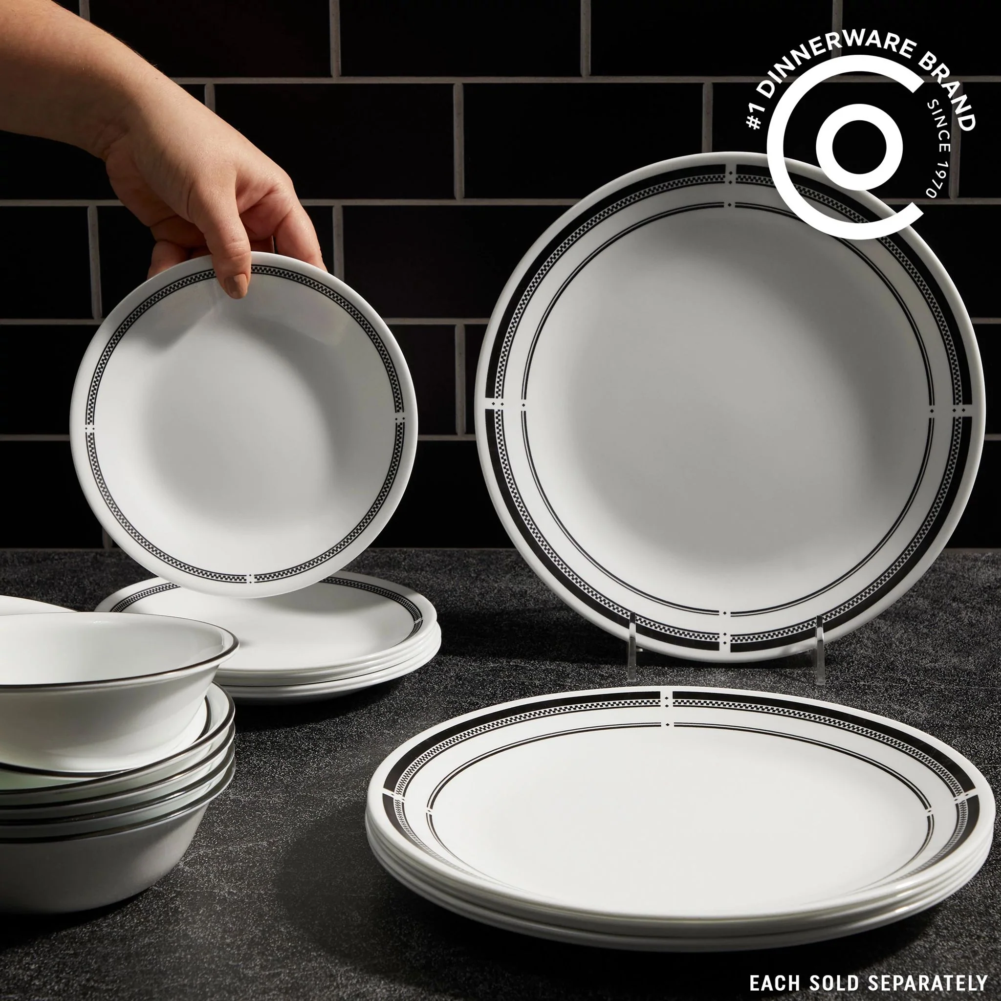 Corelle® Brasserie 10.25" Dinner Plates, 6-pack - Image 2