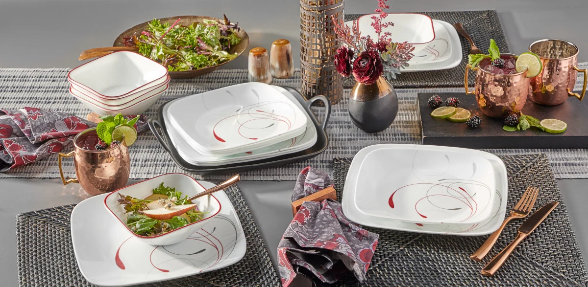 Corelle® Square Splendor 12-piece Dinnerware Set, Service for 4 - Image 6
