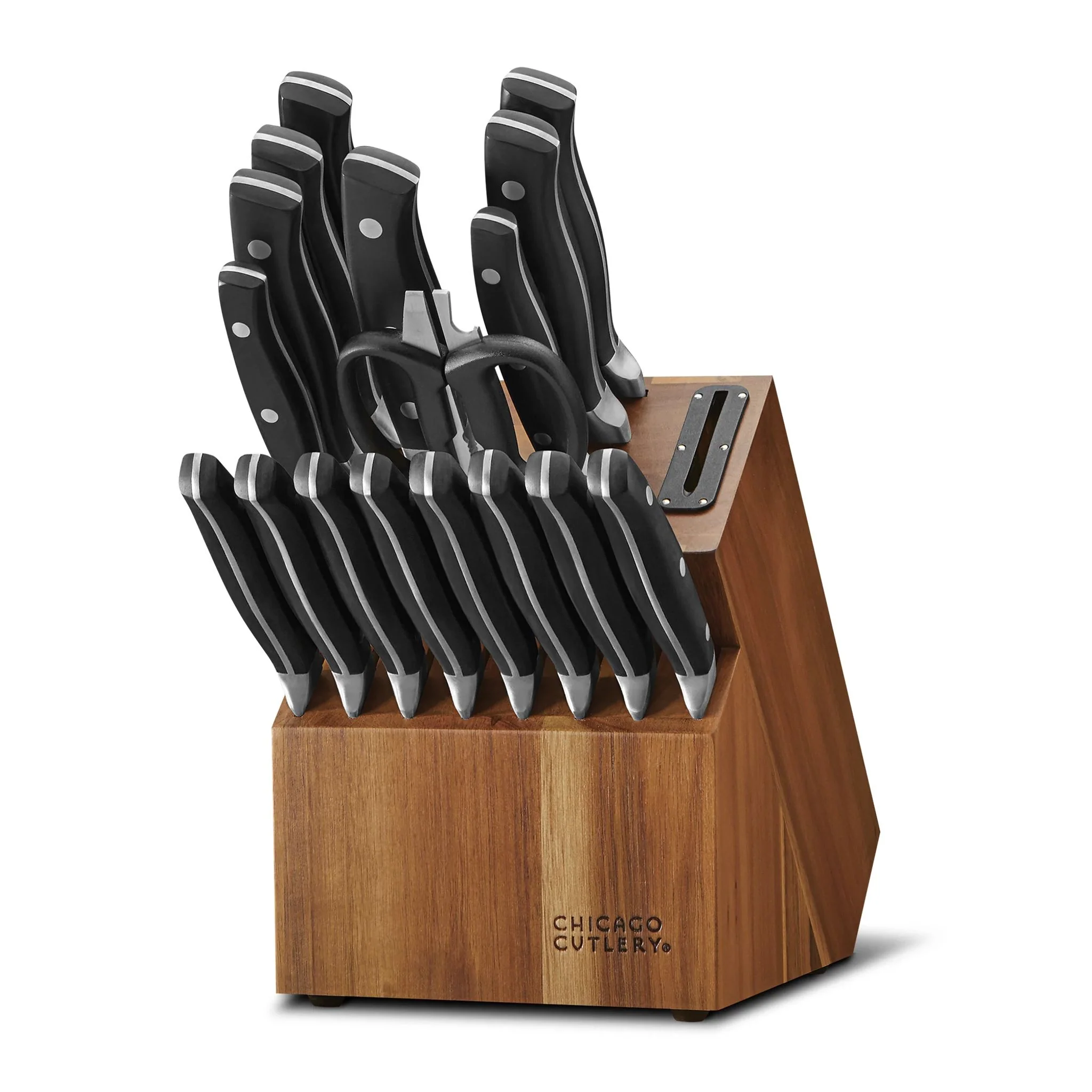 Chicago Cutlery® Insignia Classic 18-piece Block Set with Built-in Sharpener - Image 2