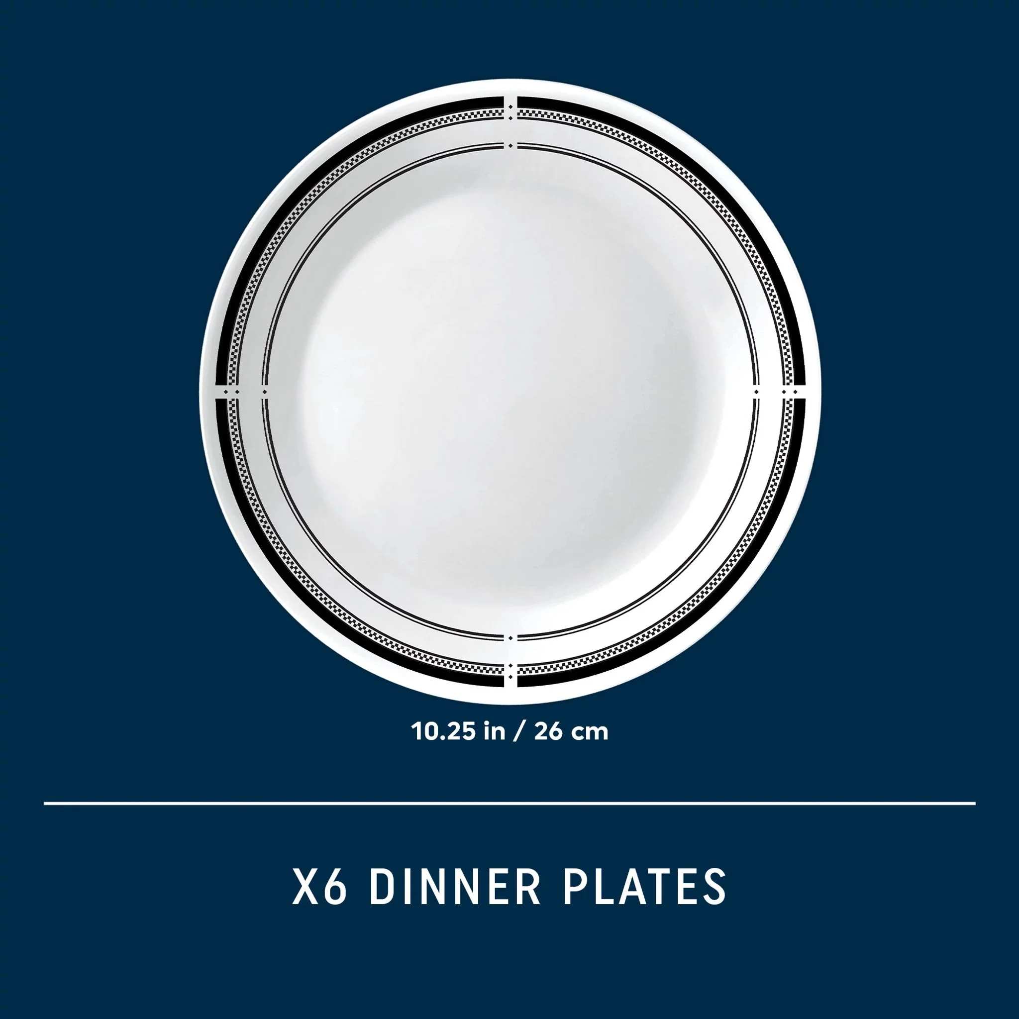 Corelle® Brasserie 10.25" Dinner Plates, 6-pack - Image 6